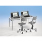 EDV-Tisch, 160x80 cm (B/T), 72 cm hoch, versenkbare Monitorplatte, ohne PC-Halterung 